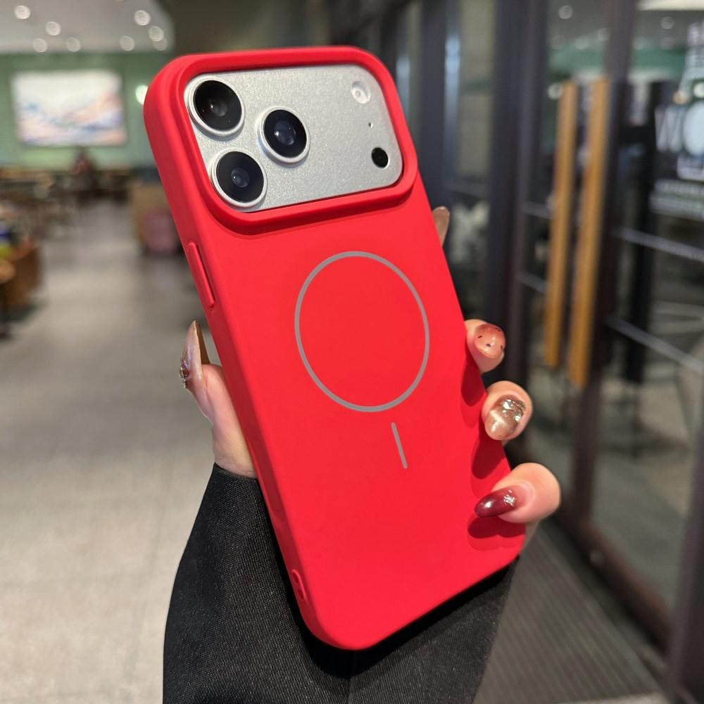 Жидкий силикон Для Magsafe Магнитный чехол Для iPhone 17 Pro 16 15 14 13 11 12 Pro Max Air Камера Сенсорная кнопка Ударопрочный чехол