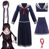 Anime DanganronpaToko Fukawa Cosplay Costume Genocider Syo School Uniform Wig Skirt Outfits Halloween Carnival Clothing