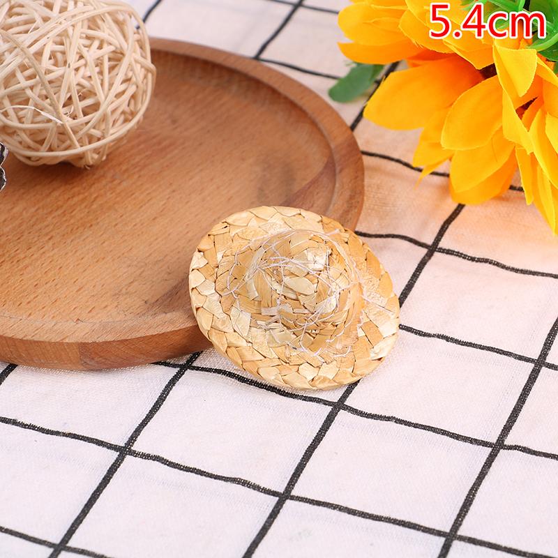 2 шт., ручная работа, маленькая соломенная шляпа, украшение для куклы, аксессуары для ювелирных изделий своими руками