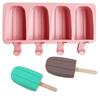 Durable Food Grade Ice-Cream Making Reusable Easy Release Ice Cream Mold Kitchen Gadget Ice Cream Tray