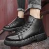 Мужские ботинки Мартин, ботинки Мартин средней высоты, британские хлопковые ботинки высокого качества, новые осенне-зимние ботинки, мужские ботинки