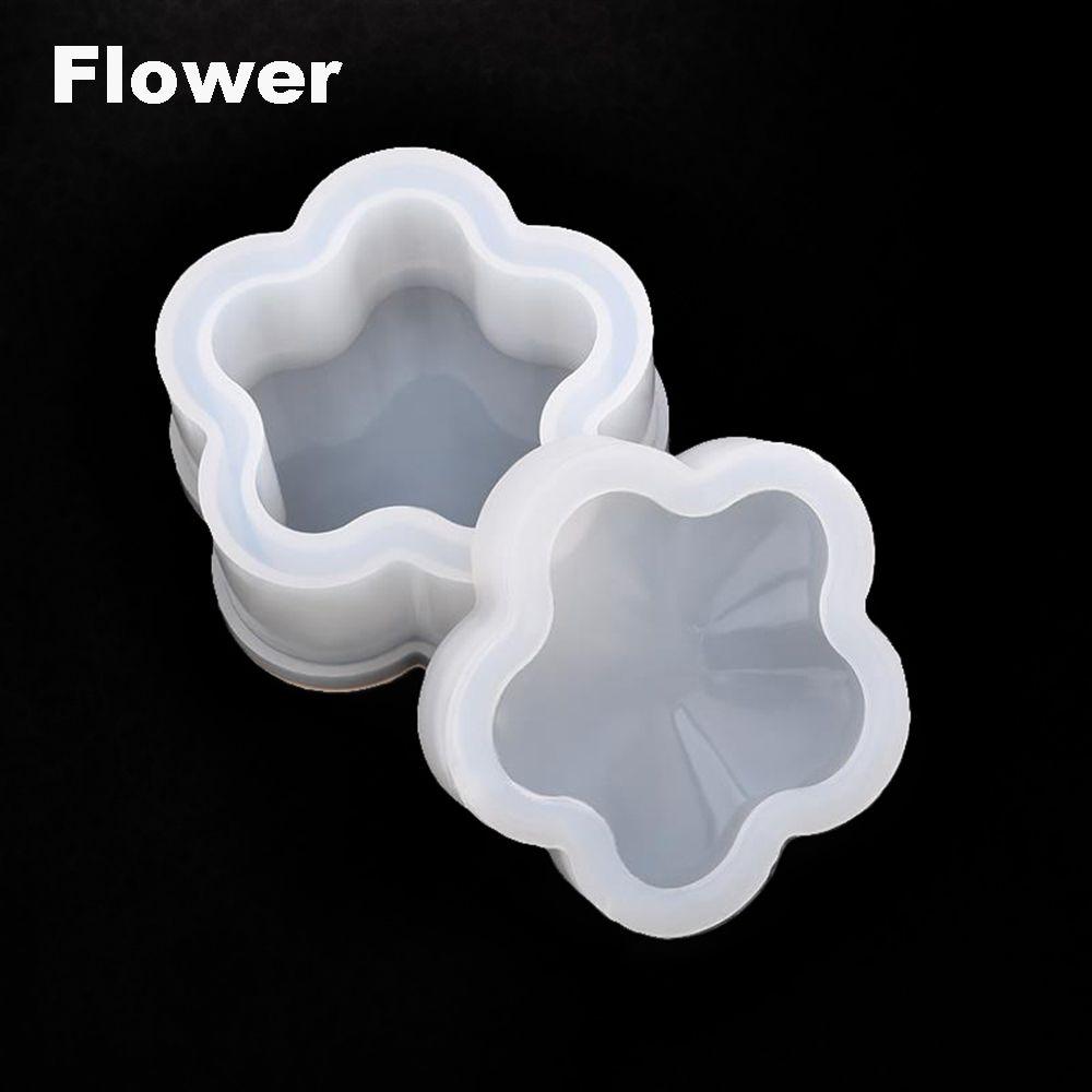 Made Tools Square Hexagon Round Storage Box Molds Crystal Glue Silicone Casting Mould Epoxy Resin