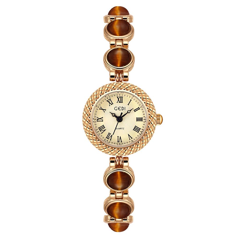 Женские винтажные часы-браслет класса люкс, брендовые, высококлассные, с семицветной цепочкой, модные женские кварцевые наручные часы в подарок