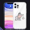 Прозрачный чехол для Apple iPhone 13 Mini 12 11 Pro Max XR SE 2020 7 8 Plus X XS 6 6S, мягкий чехол для телефона с мультяшным слоном и кроликом