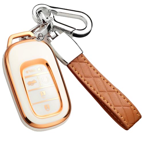 Подходит для брелка Honda (с цепочкой ключей), совместим с Accord Civic CR-V HR-V Passport Premium TPU брелок