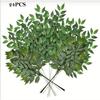 Искусственные зеленые ветки растений 24 шт. 62 см для свадебной вечеринки, для украшения обеденного стола, комнаты и цветочных композиций