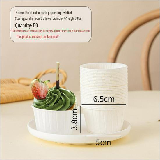 Бумажная форма для кексов с новогодним рисунком — термостойкая, с загнутыми краями для выпечки на год Змеи