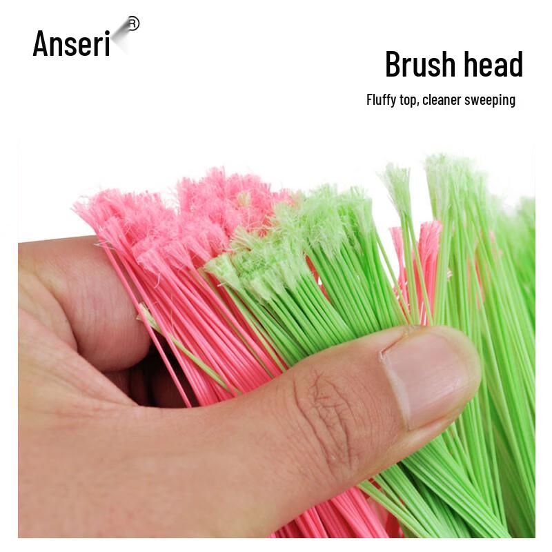 Anserui Wooden Handle Plastic Broom