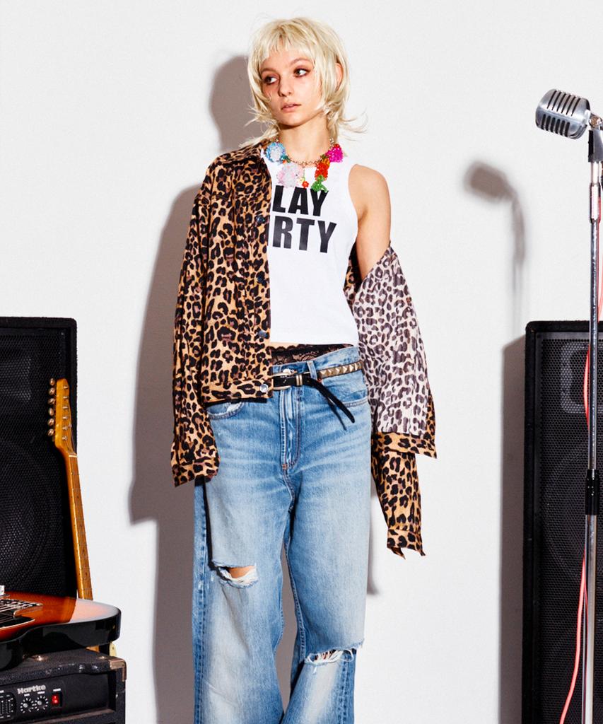 Hightidefrankie Frankie Leopard Trucker Jacket