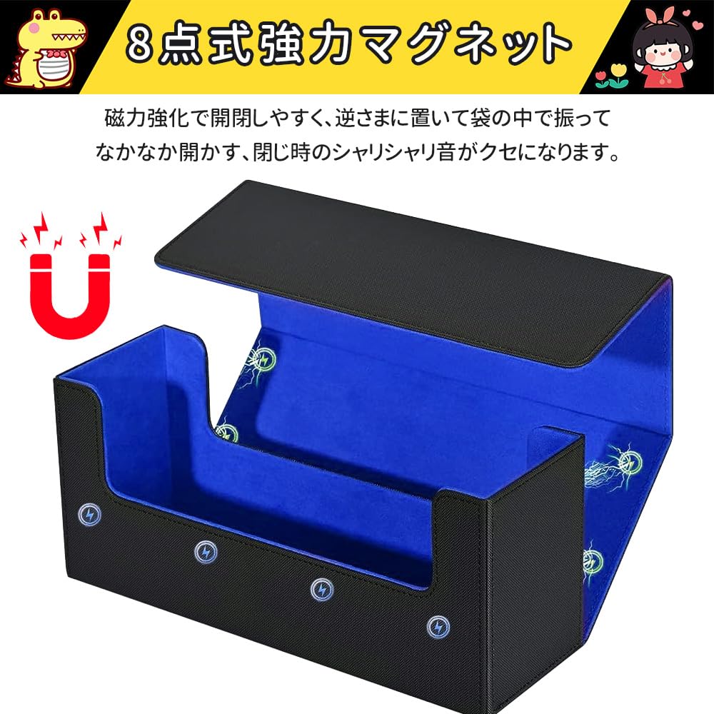 LIUDU Magnetic Loader Case Storage Card Loader Deck Case Большая емкость вмещает до 36 карт Магнитная застежка для хранения Загрузчик из искусственной кожи вмещает 36 карт