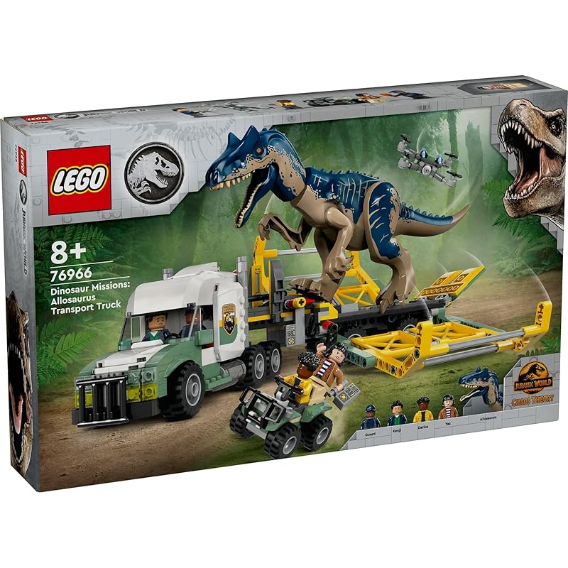 Lego jurassic world Сегодняшняя миссия: Выносите Аллозавра! игрушки игрушка подарок на день рождения блок мальчик девочка ребенок 8 лет 9 лет 10 лет