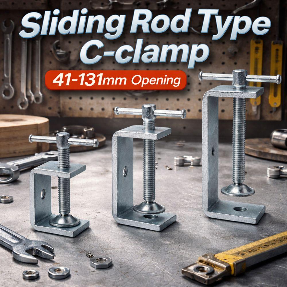 Adjustable Square Clamp Zinc Plating Fixed Holder Clip Professional C-clamp  Hardware Fasteners