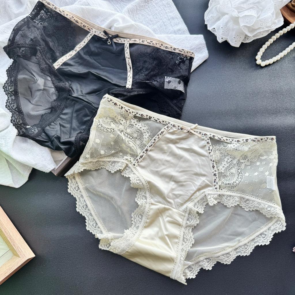 Женские летние трусы-слипы из атласа с принтом леопарда по краю, легкие, с ощущением роскоши и элегантности, с эффектом "ледяного шелка"