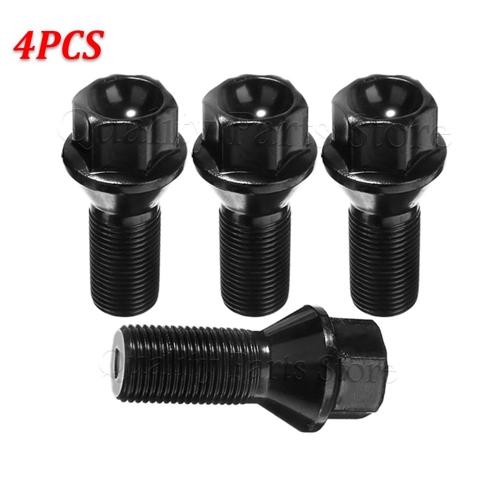 For BMW 1 3 5 7 Series X1 X3 X5 X6 F20 F30 F07 F25 E70 Car Wheel Lug Bolt Nuts New M14x1.25 36136781151 36136890324 4/5/10/20PCS