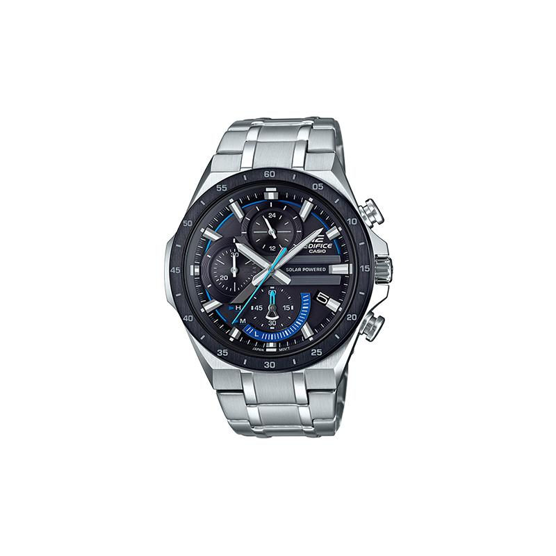 Casio EDIFICE Модные Деловые Универсальные Кинетические Дизайн Цепь Классические Три Циферблата Шесть Стрелок Водонепроницаемые Кварцевый Механизм Нержавеющая Сталь EQS-920DB-1B