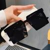 Большая рамка Квадратные Тонкие Мужские и Женские Солнцезащитные Очки Корейские Очки Показывают Лицо Маленькие Уличные Солнцезащитные Очки Мужские Модные