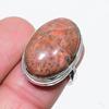 Poppy Jasper Handmade 925 Sterling Silver Jewelry Ring Size 7 For Girls V2t83
