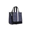 COACH handbag Dempsey 22 Letter Logo Logo Stripe Print Fabric and Cow Leather Tote Bag Tote Bag Shopping Bag Hand-held Shoulder Crossbody Bag Small