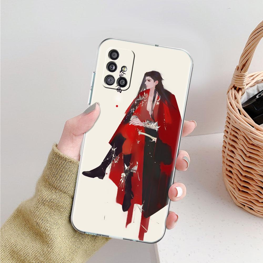 Soft Phone Case For Samsung Galaxy A51 A21s A71 A12 A31 A52 A41 A32 A02s A11 A72 A42 Clear Back Cover Chinese Tian Guan Ci Fu