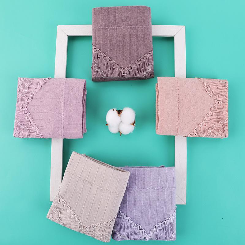 Plus Size Women's Summer Thin Cotton Middle Aged and Elderly High Waisted Panties