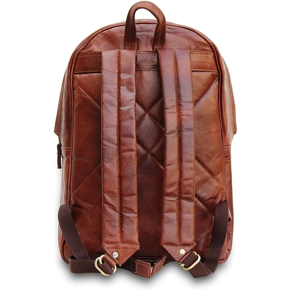 Unisex Leather Laptop Handmade Casual Backpack Messenger Travel Rucksack Vintage