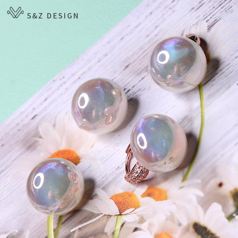 Модные разноцветные серьги-капельки с хлебными бусинами для женщин, свадебные украшения, подарок, серьги из розового золота с кубическим цирконием