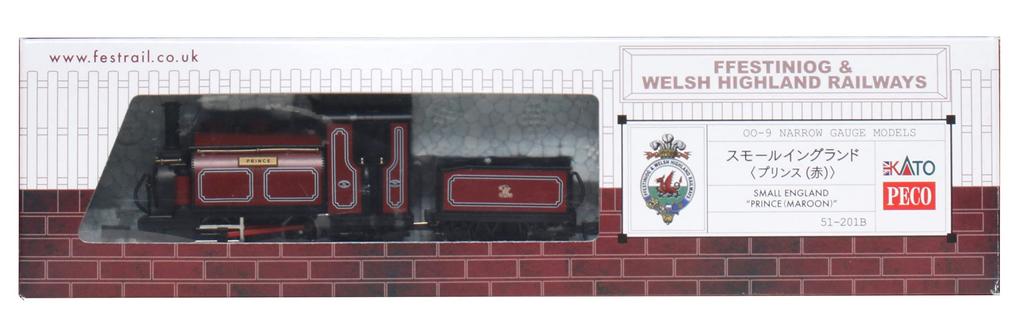 Узкоколейная железная дорога KATO Small England Prince Red, модель паровоза KATO/PECO (ОО-9) 51-201Б