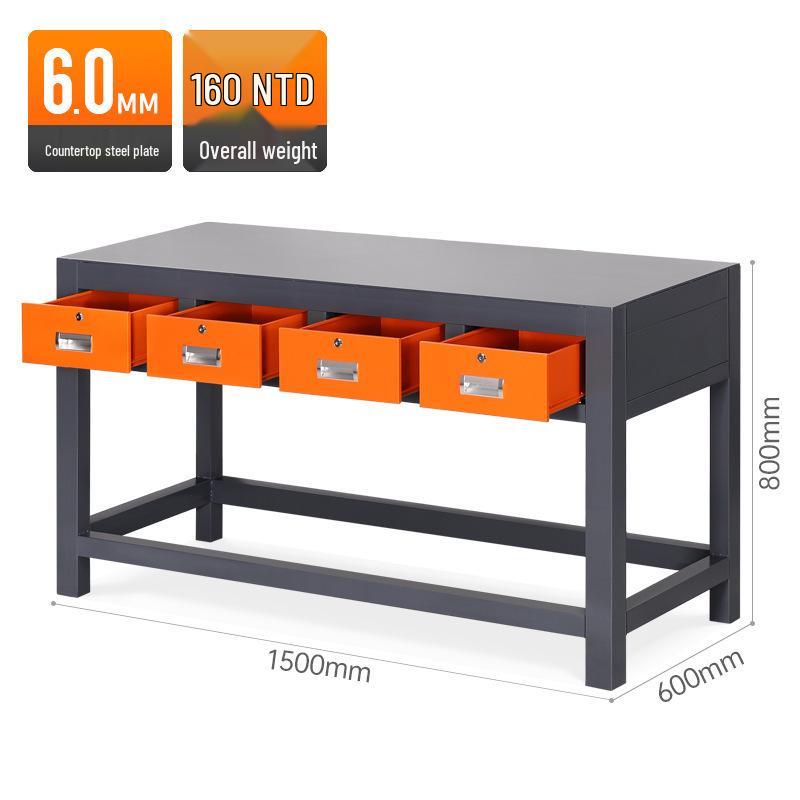 Heavy-Duty 6.0 Mold Die-Casting Workbench with Steel Plate and Anti-Static Mat