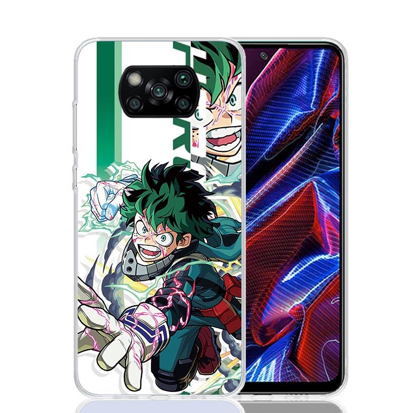 Чехол для телефона My Hero MHA Art для Xiaomi Poco X7 X6 X5 Pro F7 Ultra Redmi 15C 15 13 13C 12 12C 10 10A 10C 9 9A 9C 9T Обложка Poco X7