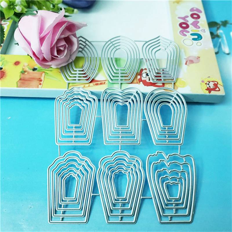 Металлические удобные штампы для цветов, ремесленная резка, DIY резак, лепестки, набор штампов, трафареты для тиснения