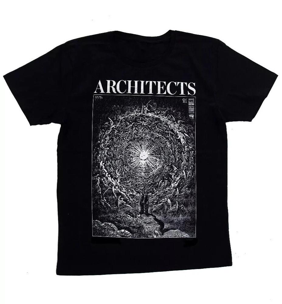 Футболка унисекс из черного хлопка с принтом группы Architects, метал-музыка, все размеры S-5XL