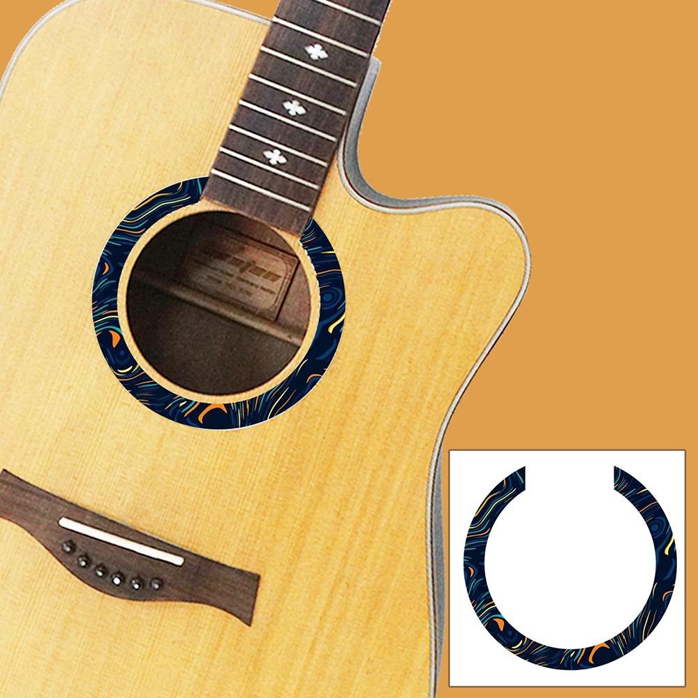 ПВХ наклейка на резонаторное отверстие, принадлежности для музыкальных инструментов, гитарные аксессуары, наклейка для фолк-гитары, гитара