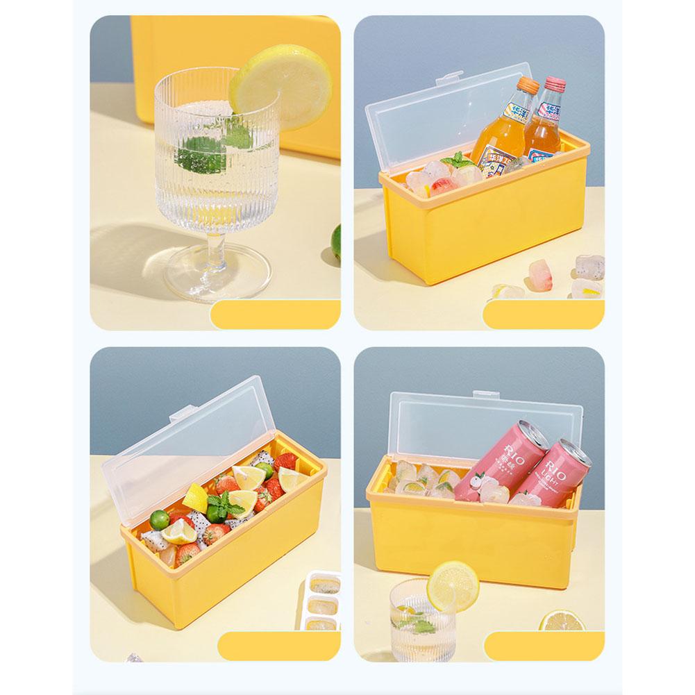 3-layer Creative Ice Cube Tray With Lid Stackable Silicone Plastic Ice Trays With Storage Ice Box For Home Kitchen