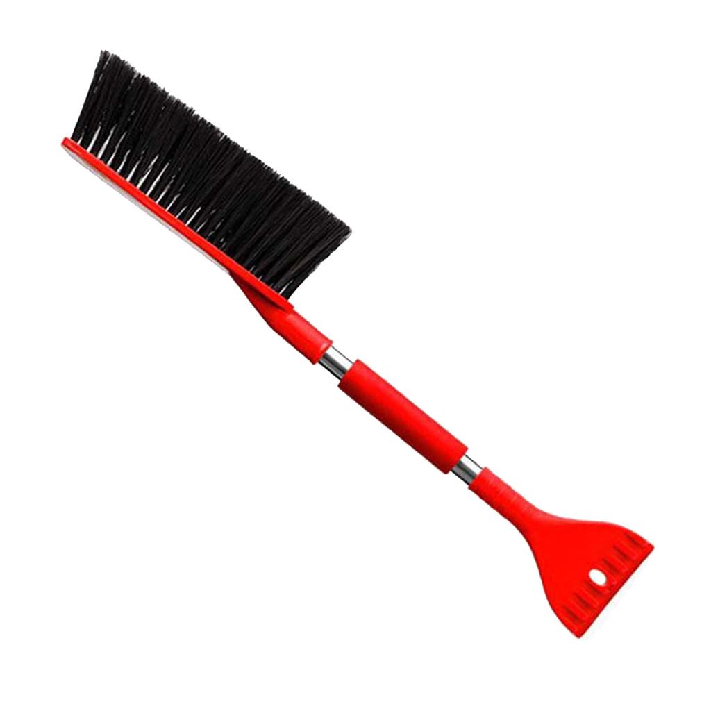 2 In 1 Snow Brush Multifunctional Lightweight Adjustable Angle Ice Scraper with Ergonomic Grip for Vehicle Windshield