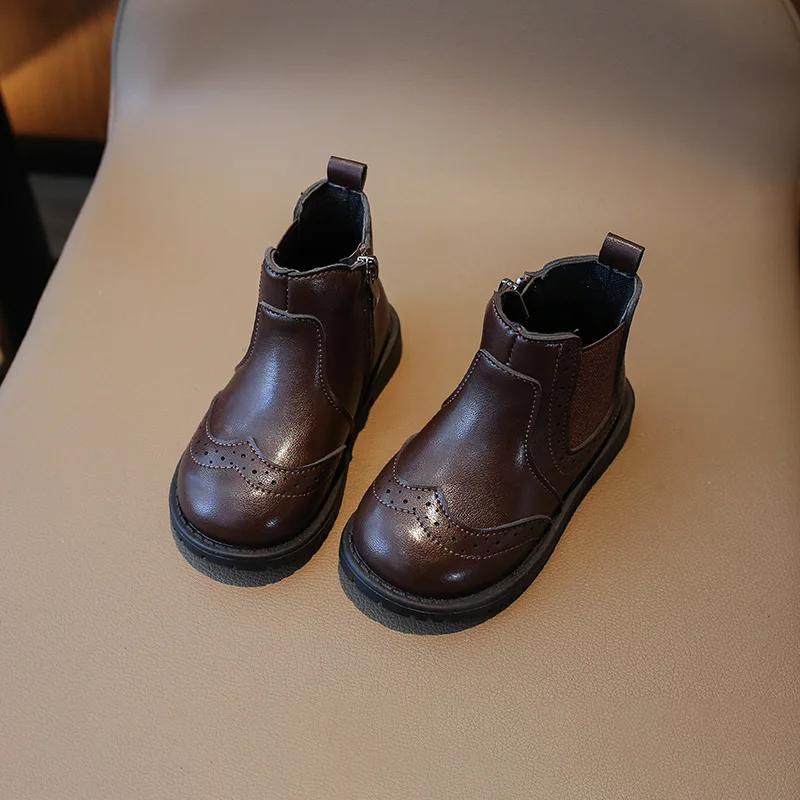 Versatile Baby Girl Boot Must-have Outdoor Lounging for Spring Autumn Clssic Princess Chelsea Short Boots New Girls Shoes G11282