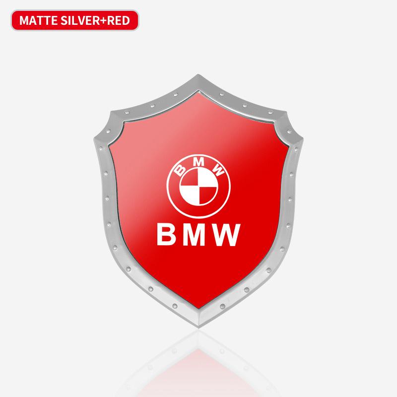 ZFAL7 3D Decal Motorcycle Sticker Stainless Steel Car Creative Styling Decoration Sticker For BMW M F10 F20 E92 E93 X1 E43 E53 E63 E84
