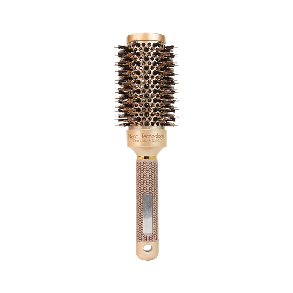 Extra Large Round Brush, Hair Brush With Boar, Dry Round Brush For Long Hair, Boar Bristles Round Brush For Blow Drying, Large Ceramic Brushes For