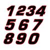 LYKX Various Sizes Removable Decal Racing Number 1 2 3 4 5 6 7 8 9 0 Car Sticker Waterproof Motorcycle Helmet Accessories