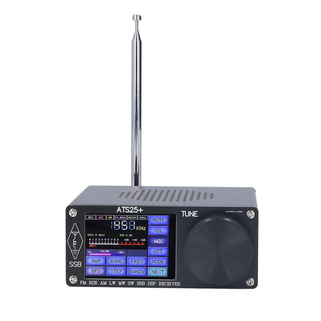 Вседиапазонный радиоприемник портативный FM LM SSB HAM радиоприемник с 2,4-дюймовым цветным сенсорным экраном