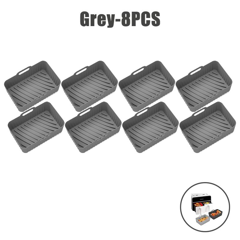 Силиконовые вкладыши для аэрофритюрницы пищевого класса для двойной аэрофритюрницы Ninja, антипригарные аксессуары для корзины аэрофритюрницы для Ninja