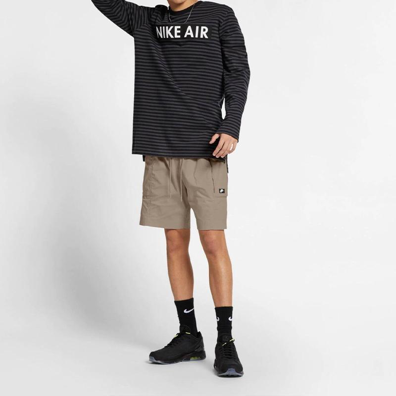 Nike Спортивная одежда Шорты с карманами Мужские штаны цвета хаки AR2374-247