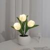 Led Simulation Tulip Night Light Fake Flower Table Lamp Ornaments For Home Living Room Desktop Decor