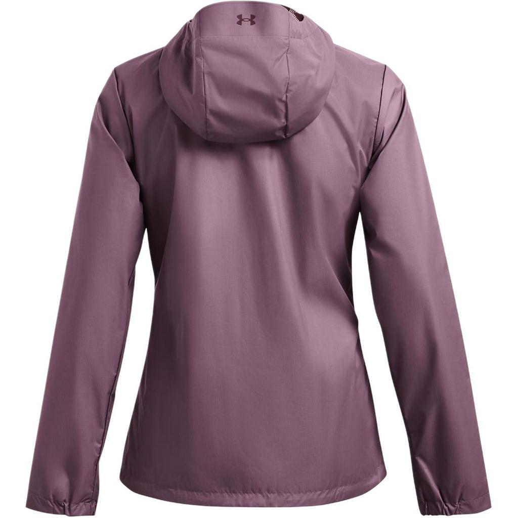 Under Armour Storm Front Logo Waterproof Zip-Up Hooded Jacket Women Jackets Purple 1321443-500
