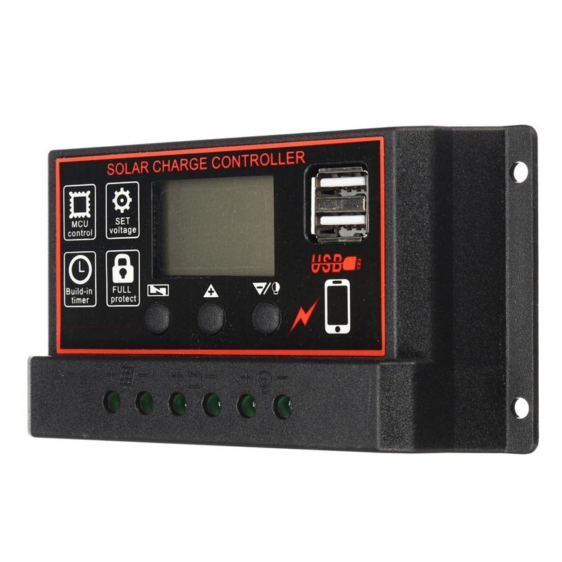 Контроллер солнечного зарядного устройства 10A-30A MPPT 12 В/24 В