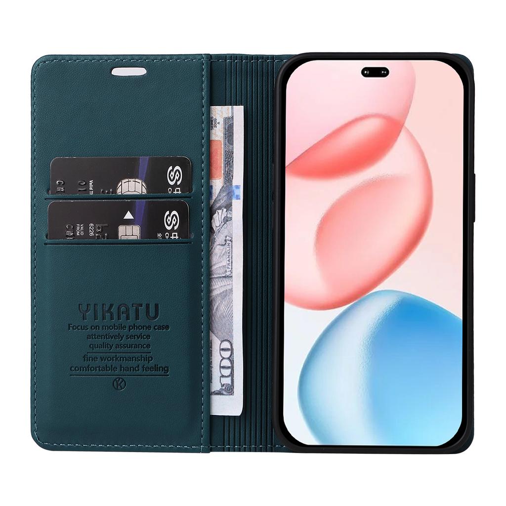 For Honor 400 Pro 5G (Global) Phone Cases YIKATU Magnetic Closure PU Leather Mobile Cover