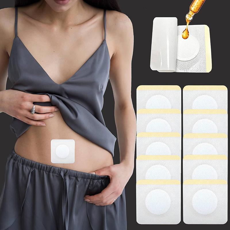 Replacement Disposable Castor Oil Pack Self-Adhesive Universal Adhesive Navel Stickers Seepage Resistant Belly Button Protectors
