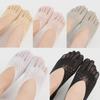 Women's Summer Cotton Five-Finger Toe Socks - Lightweight, Invisible Boat Socks