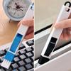Keyboard Window Groove Cleaning Brush for Slits Slot Cleaning Tool with Dustpan