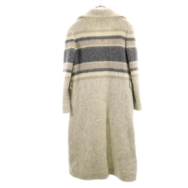 Vintage Вязаное пальто 70-х L Серое Женское Б/У