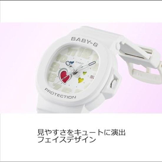 Женские наручные часы Casio Baby-G Серия Playful Hearts BGA-10-7AJF Белые